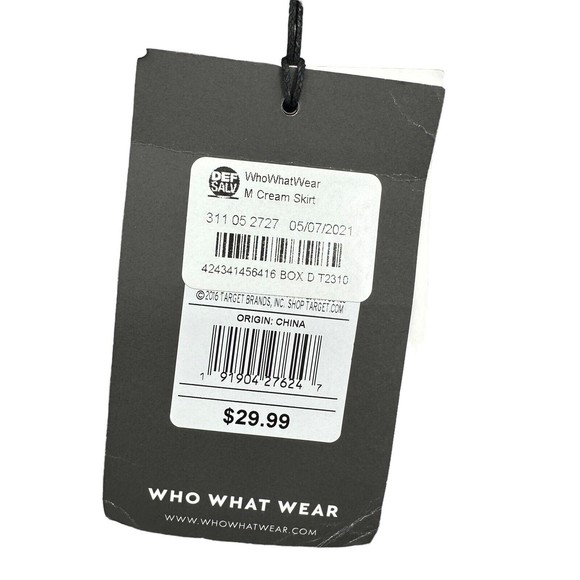 Who What Wear Medium Mini Skirt Black Ivory Leopard Print Tiered Casual Short - Picture 6 of 7